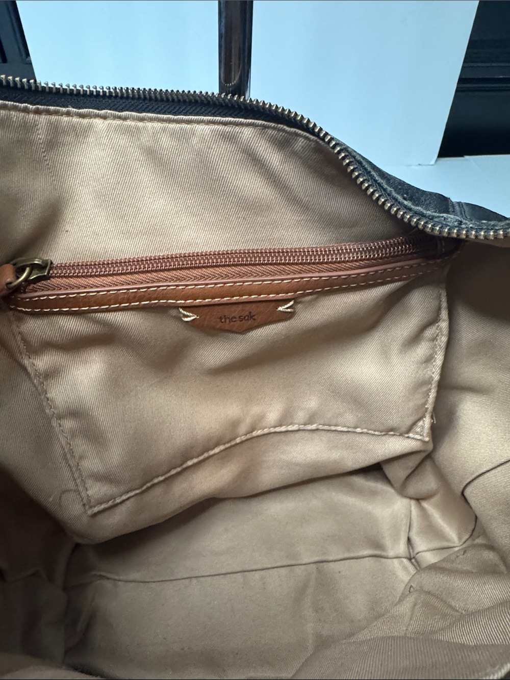 The Sak Sequoia Hobo Shoulder Bag, Black Pebbled Leather - Picture 9 of 16